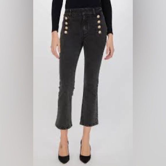 KanCan high-rise black flare jeans Sz 5 - Picture 1 of 9